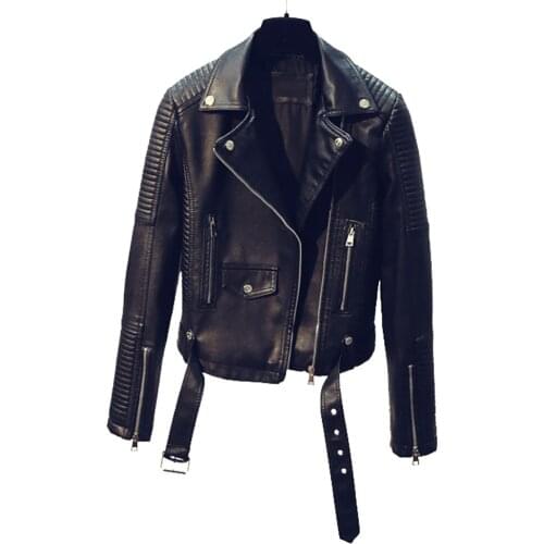 Женские модные кожаные куртки LYFZOUS China At AliExpress