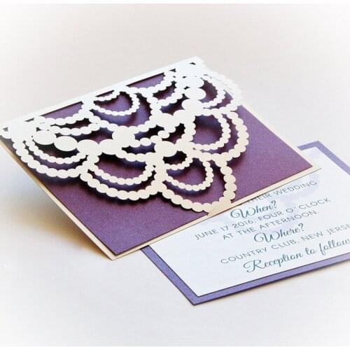 Metal cutting dies Necklace shape cut die mold Wedding Flower border Scrapbook paper craft knife mould blade punch stencils dies