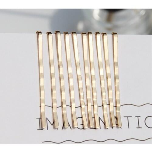 Fashion Women Girls Styling Accessories Gold Color Wavy Hair Clips Hairpins Salon Hair Clip DIY Modeling Clip