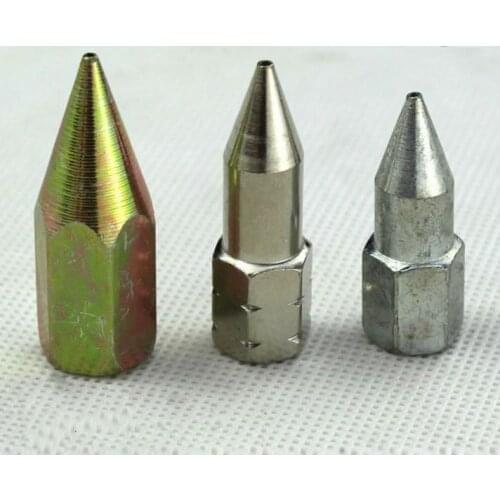 3pcs Set 36mm 40mm 42mm Grease Gun Tip Oil Copper Slotted Ordinary Tip Pneumatic Grease Gun Accessory Vehicle Machinery