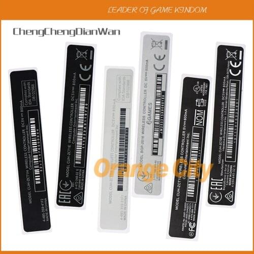 ChengChengDianWan CUH-ZCT1H For Playstation 4 PS4 Controller Housing Shell Slim Black Back Mark Tag Paste Sticker Label