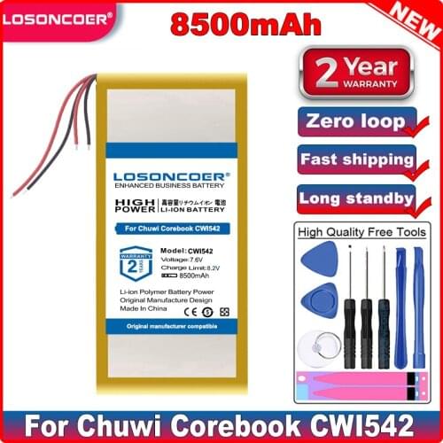 New Arrivals Top Brand 100% New 8500mAh Battery for Chuwi Corebook CWI542 Tablet PC Batteries +free tools 100% combination