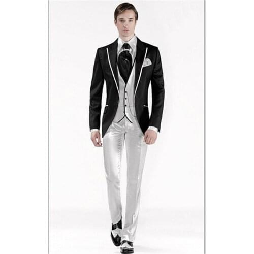New Classic Men’s Suit Smolking Noivo Terno Slim Fit Easculino Evening Suits For Men Groom Tuxedos Prom Wedding Best Man Tuxedos