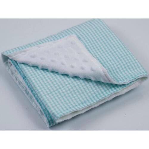 Baby blankets newborn soft comfortable swaddle toddler kid baby born room seersucker bedding minky dot neonato muslin blanket