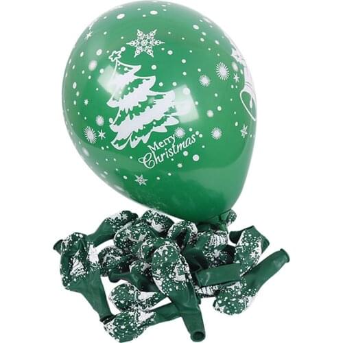 Christmas Balloons Red and Green Latex Balloons for Christmas Party Decorations 66CY