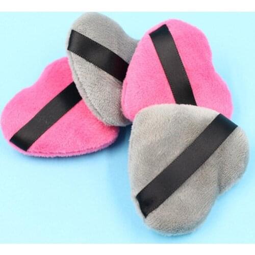 Sponges Soft Makeup Puffs Multifunctional Face Large Powder Puffs Cotton Velour Love Shape With Strap Makeup Makeup Tools