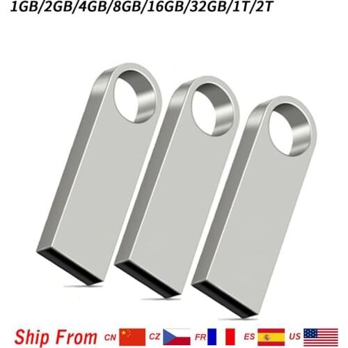 1GB 2GB 4GB 8GB 16GB 32GB USB Flash Drives 2.0 Metal Flash Memory Pen Drive USB2.0 Stick Disk for Laptop PC
