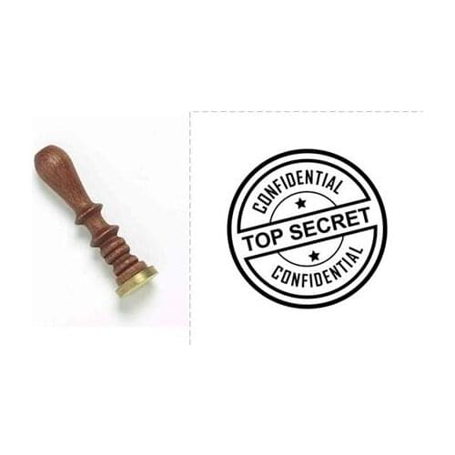 Wax Seal Stamp -Top Secret-Confidential