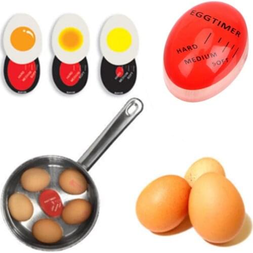 Egg Timer Perfect Color Changing Timer Yummy Soft Hard Boiled Eggs Cooking Kitchen Eco-Friendly Resin Egg Red timer Tools