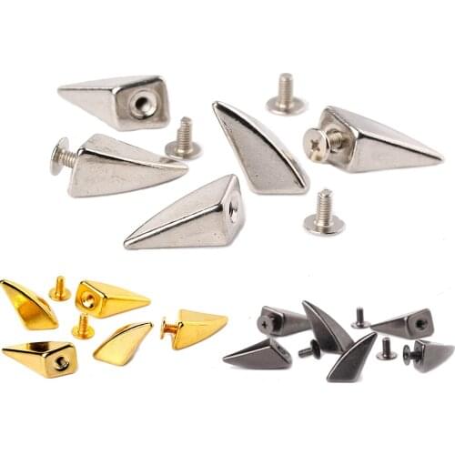 100pcs 17mm Alloy Dragon Claw Rivet Studs Spots Punk Spikes Fit Leather Craft Bags Bracelet Clothing Shoes Collars DIY