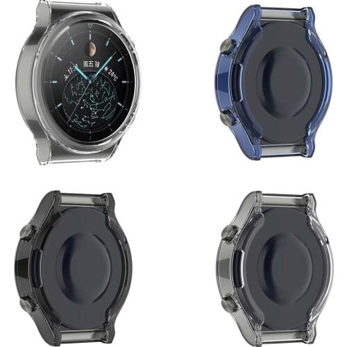 Protective Case Anti-scratch Watch Screen Skin Cover Clear Frame for Huawei GT2 pro, GT2 ECG Smartwatch Accessories