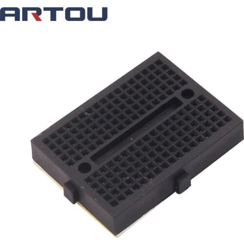 1PCS Black Mini Solderless SYB-170 Mini Solderless Prototype Breadboard 170 Tie-points Prototype Breadboard