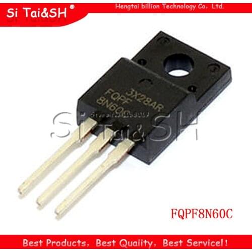 10PCS FQPF8N60C 8N60C 8N60 TO-220 TO220 MOS FET transistor New original