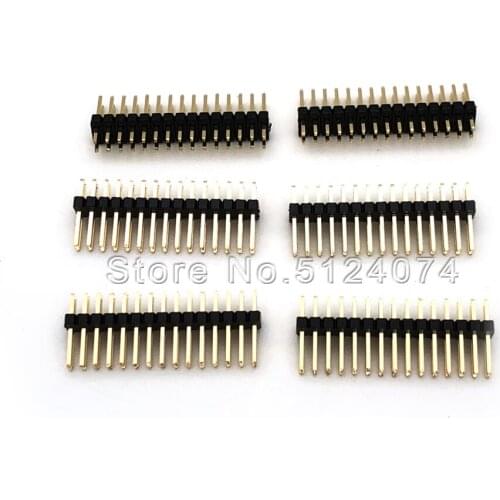 20pcs/lot Double row needle 2*15P male seat spacing 1.27mm DIP 30pin straight needle male Header connector