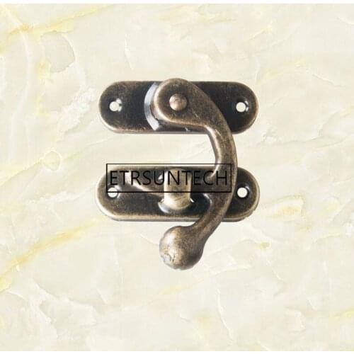 300pcs Vintage Metal Hardware Furniture Wooden Box Leather Bag Hardware Decorative Latch Clasps Lock Padlock Hasp