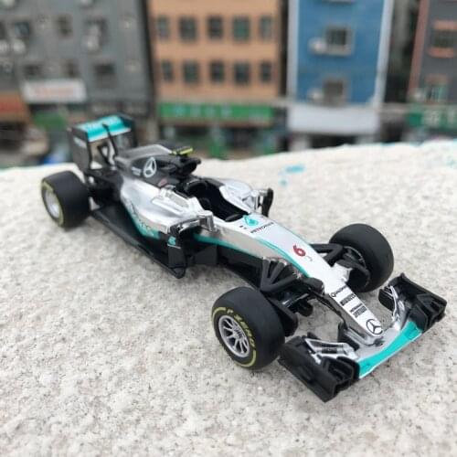Bburago 1:43 W07 No. 6 W10 RB15 SF90 Formula One racing static racing simulation aluminum model car Mercedes-Benz team