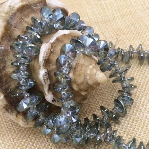 Hot sale elegant 4*8mm green crystal glass bicone spacers accessories beads for jewelry making fashion diy findings 140pcs B2870