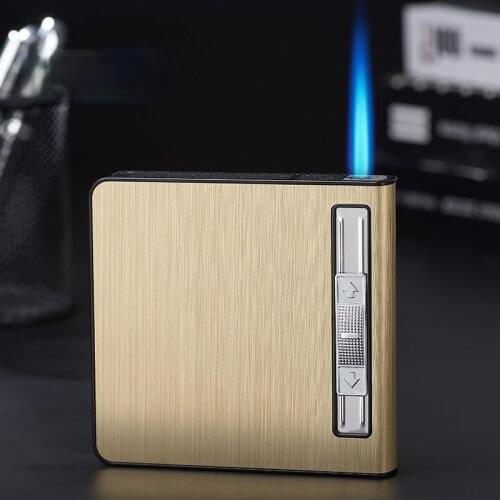 18 Automatic Pop-up Cigarette Case with Lighter Smoke Accessories for Weed Suitable for Both Men and Women Exquisite Appearance