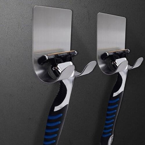 Holder Men Shaving Shaver Razor Stand Shelf Storage Rack Bathroom Hook Organizer