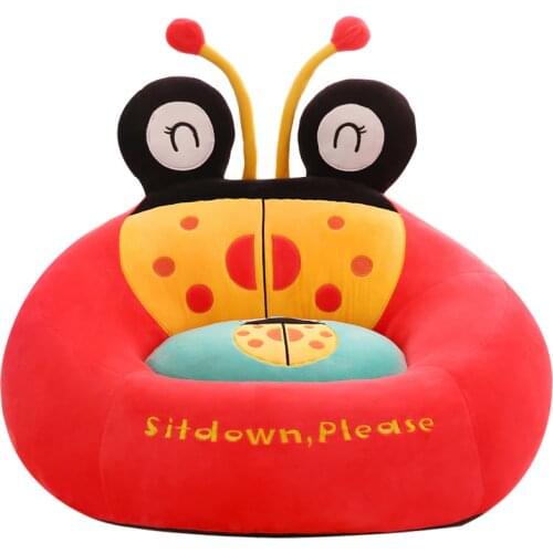 Velvet Surface Kids Cartoon Sofa Household Small Tatami Mat Children Plush Toys Washable Kindergarten Children Lazy Sofa Chair