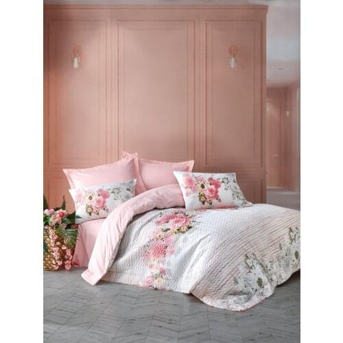 Cotton Box Double Quilted Duvet Sets, Four Seasons is used, Bedroom, linens, sheets, pillow cases are produced in Turkey Vitale