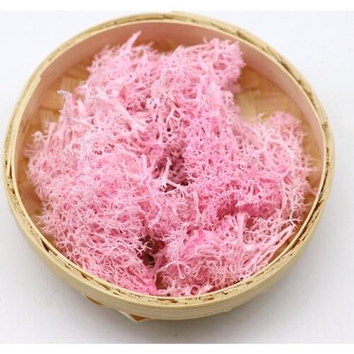 Artificial Moss Decorative Sphagnum Moss Dry Natural Fresh Flowers Grass for Flower Garden Lawn Wedding Decoration J2Y