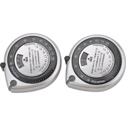 BMI Measuring Tape Measure 150cm Body Calculator Fitness Weight Loss Fat Test M89B