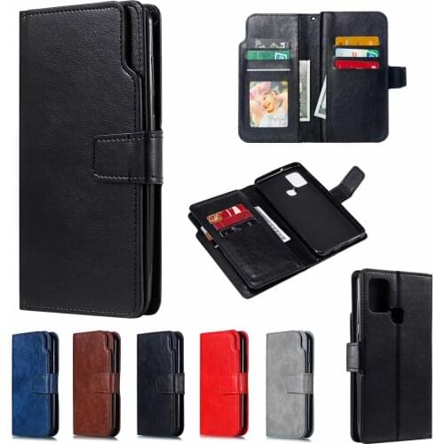 Leather nine card Case For Samsung S7 S8 S9 S10 S21 S30 Plus Ultra Note8 Note9 Note10 Note20 Pro Ultra Flip Wallet Cover Cases