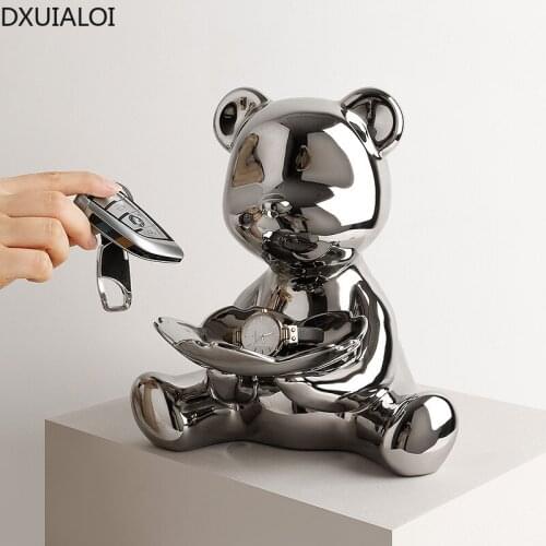 Creative Electroplating Animal Storage Decoration Housewarming Gift Home Entrance Key Storage Living Room Desktop Decoration