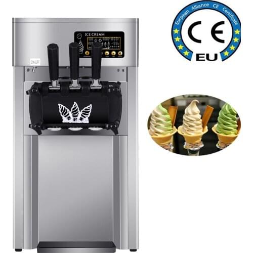 Best Commercial Ice Cream Machine 3 Flavors 220V/110V Automatic Yogurt Ice Cream Machine