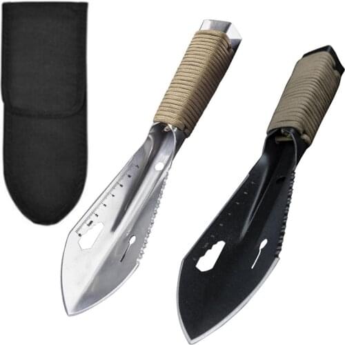 10 Inch Multifunctional Outdoor Camping Shovel Survival Spade Portable Small Handhold Army Emergency Shovel Gardening Tools