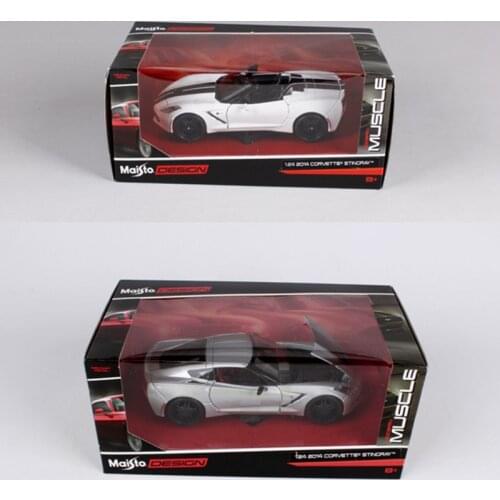 1:24 diecast car model 2014 corvette stingray modified car alloy model boys gift toys for kids and children for collections