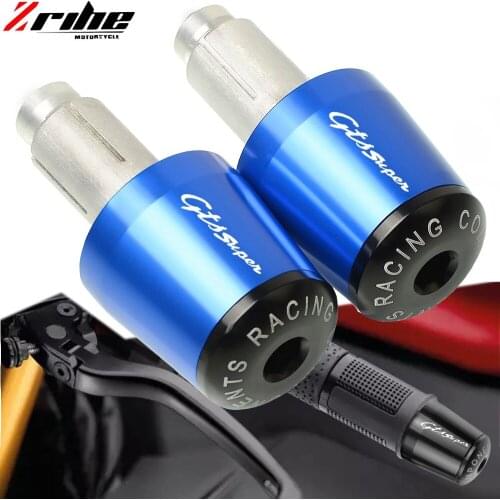 Motorcycle 7/8" 22MM CNC Handlebar Hand Grips Handle Bar End Cap For Vespa Granturismo 125/200 GTS 125/250 S125/150/300 Super