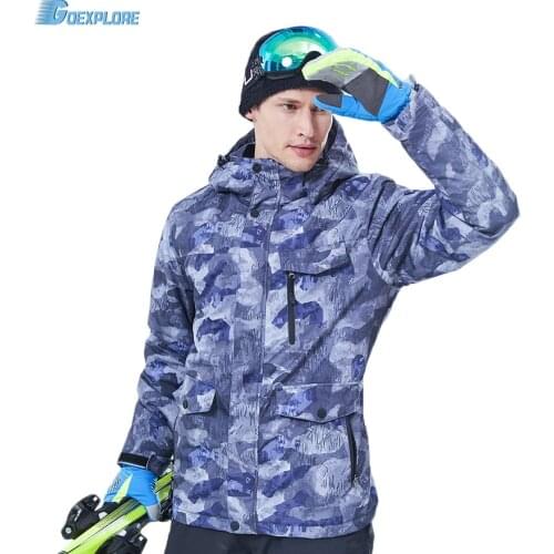 Men Snowboard Jackets Skiing Jackets Winter Outdoor Thermal Waterproof Windproof Climbing Coat Snow Skiing Sport Clothes Male