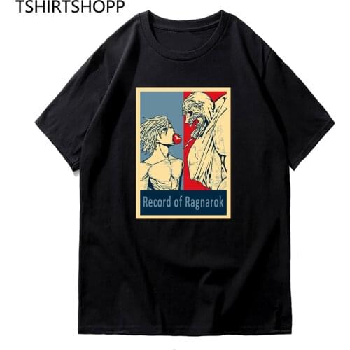 Record of Ragnarok T Shirt New Fashion Men Anime Manga Shuumatsu No Valkyrie T-Shirt Daily Harajuku Cotton Kojiro Sasaki Tshirts