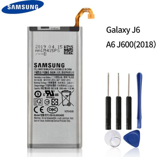 Original Replacement Phone Battery EB-BJ800ABE For Samsung Galaxy J6 A6 On6 2018 version SM-A600F J600 Authentic Battery 3000mAh