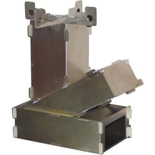 Grill Stove Stainless Steel Camping Equipment Charcoal Grill Folding Survival Bushcraft Picnic Brazier BBQ Firewood Stove