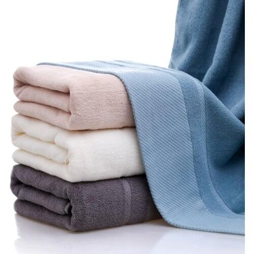 100% Cotton Thick Large Bath Shower Towel Home Bathroom Hotel for Adults Kids Face Towel Beach Towels Set 2Pieces Telo Mare