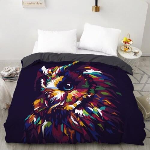 Duvet cover Quilt/Blanket/Comfortable Case Luxury Bedding 140x200 150x200 240x220 for Home 3D Print animal colorful owl