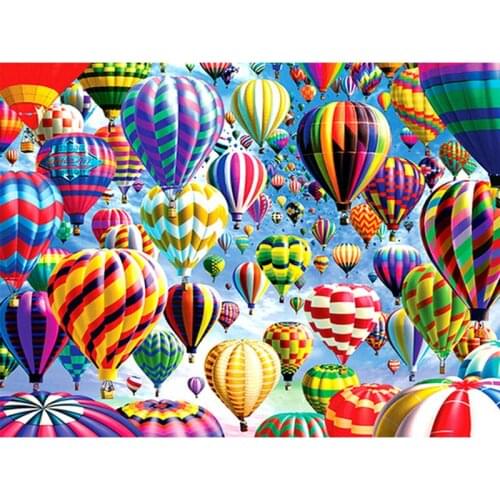 Full Square/Round Diamond Painting Balloon Scenery 5D DIY Diamond Embroidery Cross Stitch Kit Landscape Home Decoration