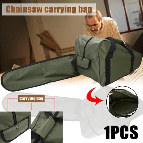 Practical 20'' Inch Chainsaw Carrying Bag Oxford Fabric Holdall Holder Box For Chain Saw Protective Green Mayitr Brand New