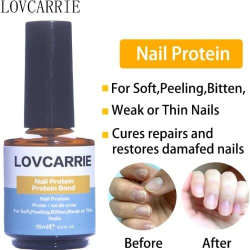 LOVCARRIE Nail Protein Cuticle Oil 15ML Calcium Fungal Nail Bond Revit Nail Art Nutrition Treatment Care Lotion for Nails Repair