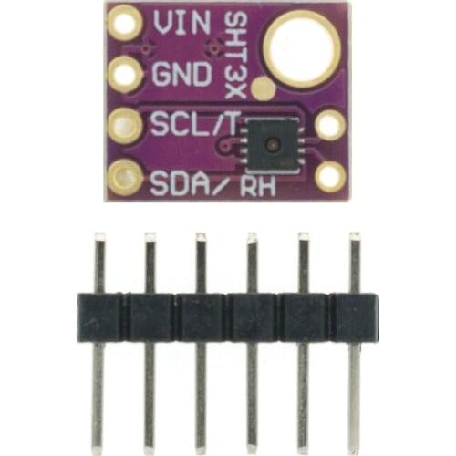 SHT31 Temperature SHT31-D Humidity Sensor Module Microcontroller IIC I2C Breakout Weather 3V 5V Compliant For Arduino