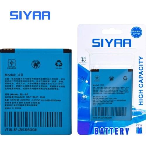 SIYAA BL-8P BL8P BL 8P Accessory For Umi X2 Replacement Batteries High Capacity 2520mAh Mobile Phone Battery Replacement Bateria
