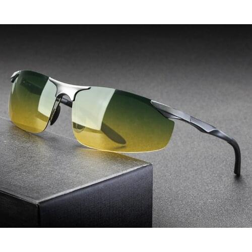 Sunglasses Aluminum Polarized Lens Day Night Driver Sun Glasses Male Sun Glasses For Men Eyewear Accessories UV400 Dropshipping