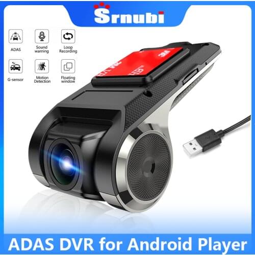 Threesome USB ADAS Full HD 1080P Car DVR Dash Cam For Car DVD Android Player Navigation Head Unit/Auto Audio Voice Alarm ADAS