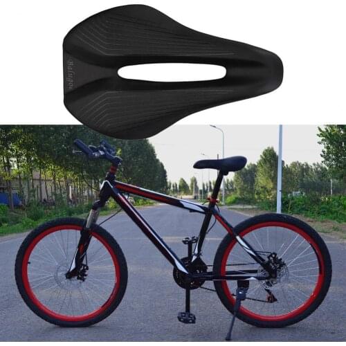 BALUGOE Bike Seat Shock Absorbing Moisture-proof Accessory Waterproof Surface Replacement Bicycle Saddle for Racing