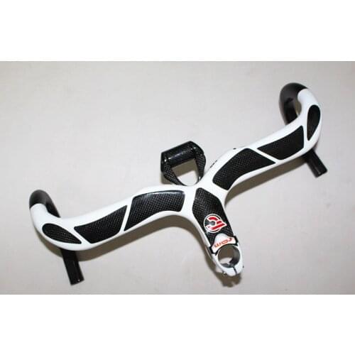 Famous brand bike carbon fiber handlebar bend the one-piece curved bend to the computer stand