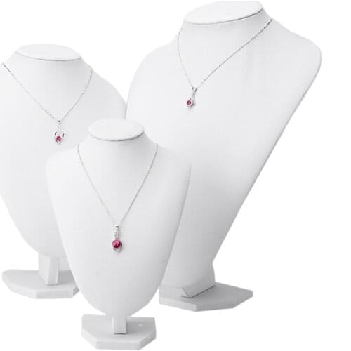 New 2 Size Mannequin Jewelry Storage Racks Organizer Exhibitor Jewellery Display Tray Neck Necklace Pendants Model Bust Show