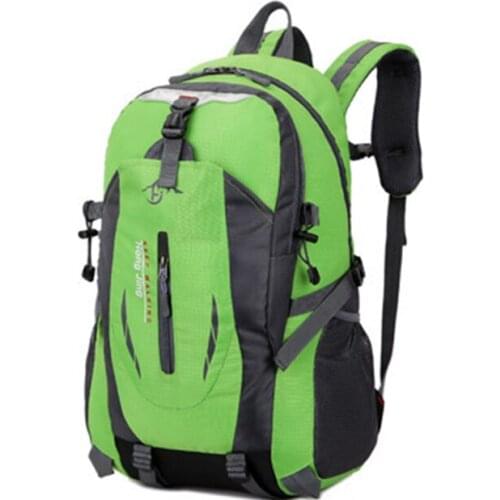 Waterproof Nylon Men And Women Mountaineering Backpack Sports Bag Travel Cycling Camping Hiking Backpack Mountaineering Bag